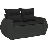  11-dijelni set vrtnih sofa od poliratana s jastucima crni | shoptok.hr