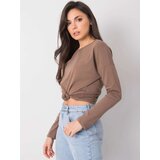 BASIC Feel Good Blouse-RV-BZ-5121.16P-brown | Shoptok.si