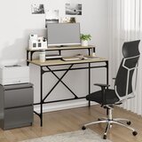 Maison Chic Pisalna miza - pisarniška miza - Računalniška miza sonoma hrast 100x50x90 cm inženirski les in železo, (21785690) | Shoptok.si
