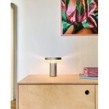 Hübsch Svijetlo siva LED stolna lampa s mogućnosti zatamnjivanja (visina 20 cm) BringMe – | shoptok.hr