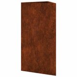  Vrtne sadilice 2 kom trokutasta 40x34,5x75 cm od pohabanog čelika | shoptok.hr