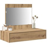 vidaXL toaletna enota iz umetniškega hrasta les 83 x 40 x 70 cm ogledalo | Shoptok.si