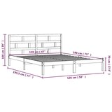  Posteljni okvir iz trdnega lesa 120x190 cm 4FT, (20645582) | Shoptok.si