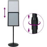  Postolje za poster Crna a3 Aluminij i PVC | shoptok.hr