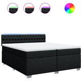  The Living Store Box spring postelja z vzmetnico črn 200x200 cm blago - Box Spring Postelja, (21496873) | Shoptok.si