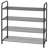 Metalni cipelarnik PS sa crni sa 4 police | ePonuda.com