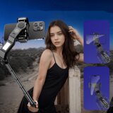 BLAVEC Selfie Stick Aluminium Fusion P-10 Gimbal stojalo za telefon + daljinski upravljalnik 1 meter črn | Shoptok.si