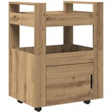 vidaXL Kuhinjski voziček Artisan Oak 60x45x80 cm Inženirski les, (22012118) | Shoptok.si