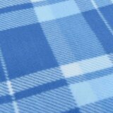  Deka za piknik sklopiva plava karirana 200 x 200 cm baršunasta | shoptok.hr