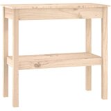  Konzolni stol crni 80 x 40 x 75 cm od masivne borovine | shoptok.hr