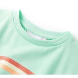  Dječja haljina s vezicom jarkozelena 128 | shoptok.hr