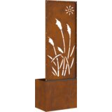 vidaXL Vrtni Sadič s Dekorativnom Pločom Rđa 50 x 140 cm | shoptok.hr