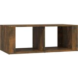 Maison Chic Klubska mizica - kavna mizica - Nizka mizica dimljeni hrast 100x50x36 cm inženirski les, (21755329) | Shoptok.si