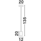 Nova Luce Crna/u tamnoj prirodnoj boji metalna LED stojeća svjetiljka (visina 135 cm) Thea – | shoptok.hr