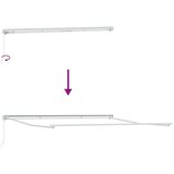Nadstrešnica Okvir tende Bela 500 × 350 cm Aluminij - - Bela - 30.8 - 500 x 350 cm - 2025- | Shoptok.si
