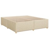  Boxspring krevet s madracem Krem 200 x 200 cm Tkanina - Krem 200 x 200 cm Dizajn linija | shoptok.hr