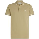 Calvin Klein Jeans Polo majice kratki rokavi TIPPING SLIM POLO J30J315603 Bež cene