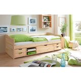 MID.YOU Postelja S Predali Marlies, Bor, Masivno, 90x200 | Shoptok.si
