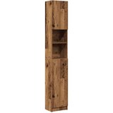 vidaXL Kopalniška omarica starinski les 32x25,5x190 cm iverna plošča | Shoptok.si