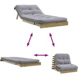 vidaXL futon na razvlačenje s madracem 80 x 206 x 11 cm od borovine | shoptok.hr