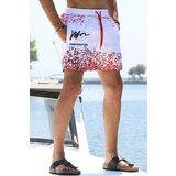 Madmext Swim Shorts - Red - Graphic Cene