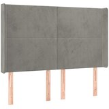  box spring s madracem LED svjetlosivi 140x200 cm baršun | shoptok.hr