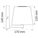 Wofi 4015.01.64.9000 - led prigušiva zidna lampa genk LED/2W/5V 2500 mah | Eponuda.com