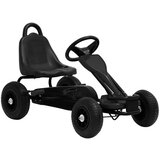 vidaXL Gokart na Pedale s Pnevmatikami Črne Barve Cene
