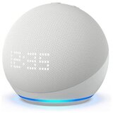 Amazon Pametni zvučnik Echo Dot with Clock Display (5th Gen 2022), sa satom, Alexa, WiFi, BT, bijeli | shoptok.hr