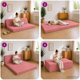 SOFA na razvlačenje 140 x 67 x 45 cm Ružičasta | Eponuda.com