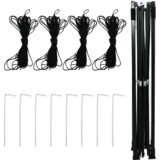 vidaXL Rastlinjak s streho Zelena 290 x 290 x 315 cm Jeklo u