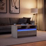  Stolić za kavu LED boja hrasta sonome konstruirano drvo | shoptok.hr