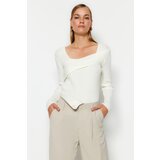 Trendyol Sweater - Ecru - Slim fit Cijene