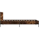  Okvir za krevet boja hrasta 90x200 cm konstruirano drvo i metal | shoptok.hr