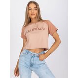 FANCY T-shirt-FA-TS-7708.44-dark beige | Shoptok.si