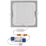  led ugradno svetlo nexxo LED/12,5W/230V 3000/3500/4000K srebrno 17x17 cm | Eponuda.com