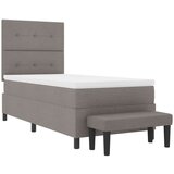 Box spring krevet Sivo-smeđa 90 x 200 cm tkanina | shoptok.hr