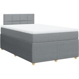 Maison Chic Box spring postelja - Vzmetna postelja z vzmetnico svetlo siva 120x200 cm blago SL5664, (21901247) | Shoptok.si