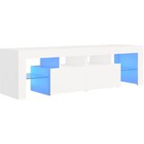 Maison Chic TV omarica - TV stojalo - Televizijska omarica z LED lučkami bela 140x36,5x40 cm, (21699221) Cene