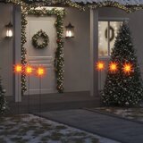 vidaXL Božične svetilke s konicami 3 kosi LED zložljive rdeče 35 cm | Shoptok.si