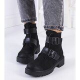 Gemre Black eco-suede ankle boots Leurbost | Shoptok.si