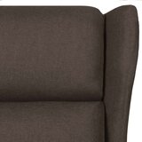 vidaXL Naslonjač od tkanine tamnosmeđi | shoptok.hr