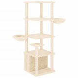  Penjalica za mačke sa stupovima za grebanje krem 147 cm | shoptok.hr