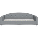  Dnevni krevet na razvlačenje svjetlosivi 90 x 190 cm od tkanine | shoptok.hr
