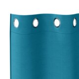 vidaXL Zavjese sa zavjesama 2 pcs Tirkizna 175 x 140 cm Poliester | shoptok.hr