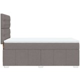 vidaXL Box spring postelja z vzmetnico taupe 90x200 cm blago | Shoptok.si