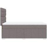 vidaXL Krevet s oprugama i madracem smeđesivi 90x200 cm od tkanine | shoptok.hr