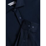 Reserved - Slim fit košulja od žerseja - mornarsko plava | shoptok.hr