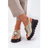 Boto Leather Women's Wedge Sandals With Decoration Artiker | Shoptok.si