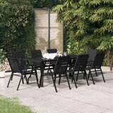  9-dijelni vrtni blagovaonski set crni | shoptok.hr